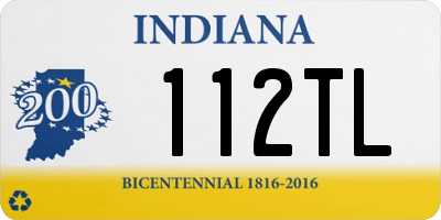 IN license plate 112TL