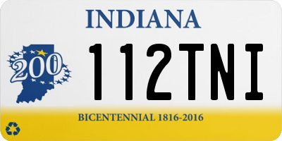 IN license plate 112TNI