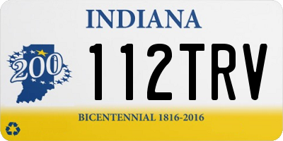IN license plate 112TRV