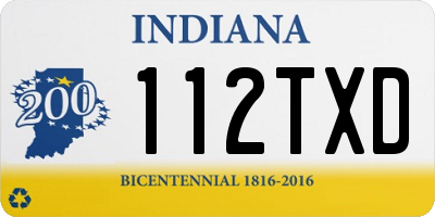 IN license plate 112TXD