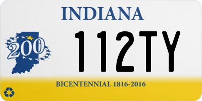 IN license plate 112TY