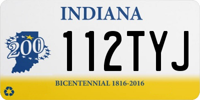 IN license plate 112TYJ