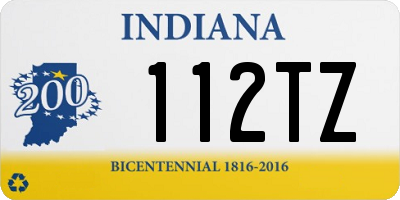 IN license plate 112TZ