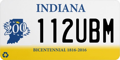 IN license plate 112UBM
