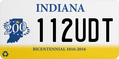IN license plate 112UDT