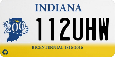 IN license plate 112UHW