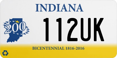 IN license plate 112UK