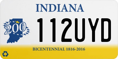 IN license plate 112UYD