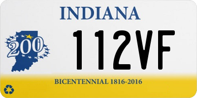 IN license plate 112VF