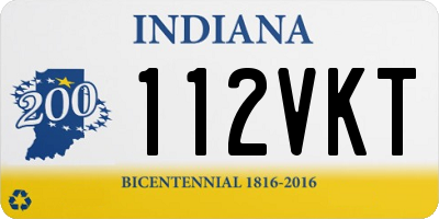 IN license plate 112VKT