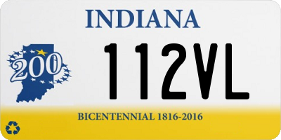 IN license plate 112VL