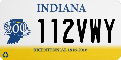 IN license plate 112VWY