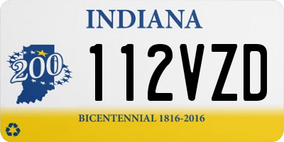 IN license plate 112VZD