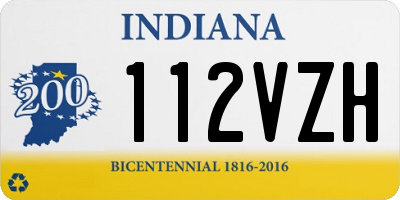 IN license plate 112VZH