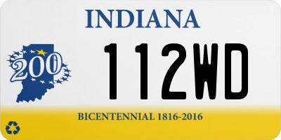 IN license plate 112WD