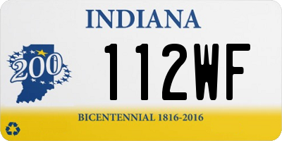 IN license plate 112WF