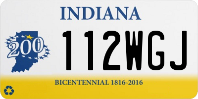 IN license plate 112WGJ