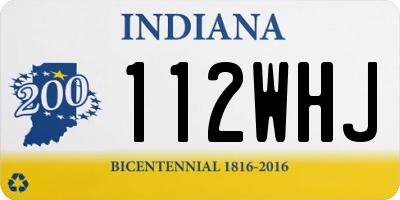 IN license plate 112WHJ