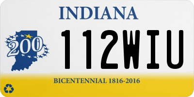 IN license plate 112WIU