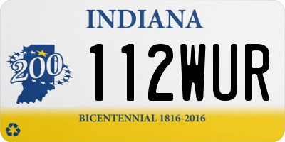 IN license plate 112WUR