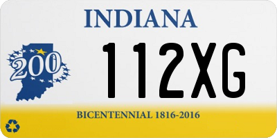 IN license plate 112XG