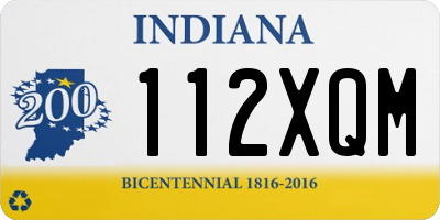 IN license plate 112XQM