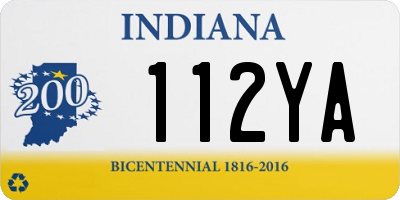 IN license plate 112YA