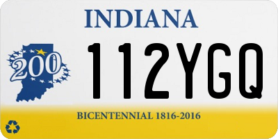 IN license plate 112YGQ