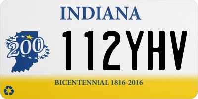 IN license plate 112YHV