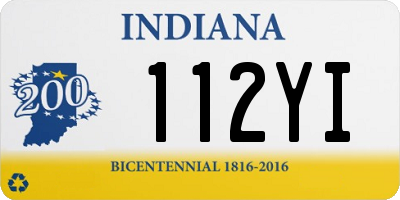 IN license plate 112YI