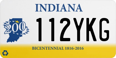 IN license plate 112YKG