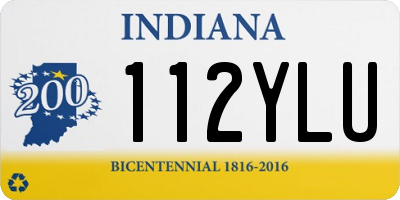 IN license plate 112YLU