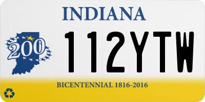 IN license plate 112YTW