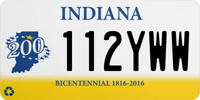 IN license plate 112YWW