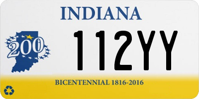IN license plate 112YY