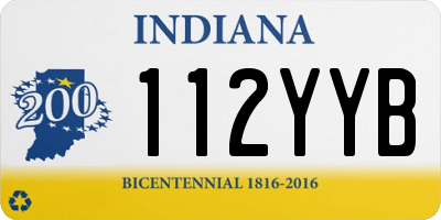 IN license plate 112YYB