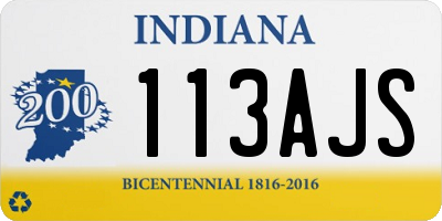 IN license plate 113AJS