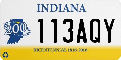 IN license plate 113AQY