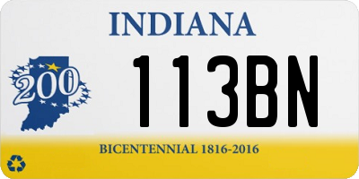 IN license plate 113BN
