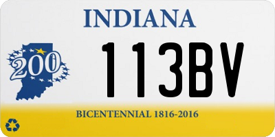 IN license plate 113BV