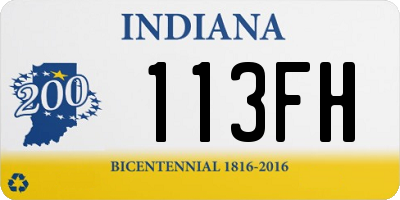 IN license plate 113FH