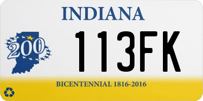 IN license plate 113FK