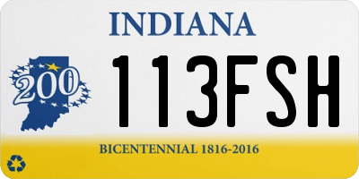 IN license plate 113FSH