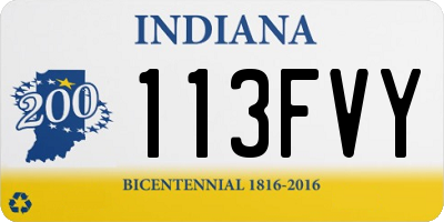 IN license plate 113FVY