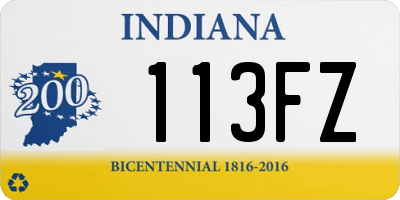 IN license plate 113FZ