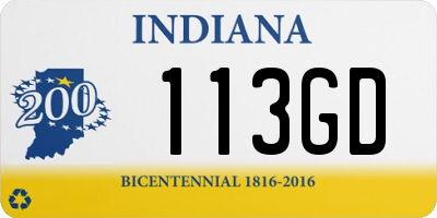 IN license plate 113GD