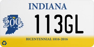 IN license plate 113GL