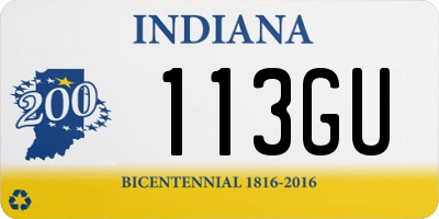 IN license plate 113GU