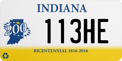IN license plate 113HE