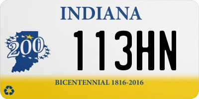 IN license plate 113HN